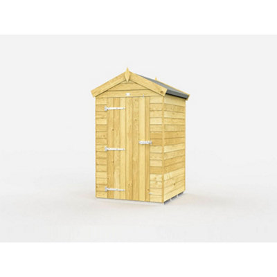 DIY Sheds 4x4 Apex Shed - Single Door Without Windows