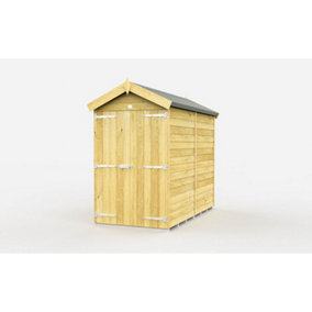 DIY Sheds 4x7 Apex Shed - Double Door Without Windows