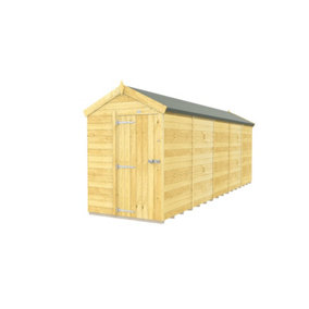 DIY Sheds 5x20 Apex Shed - Single Door Without Windows