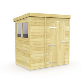 DIY Sheds 5x4 Pent Shed - Single Door With Windows