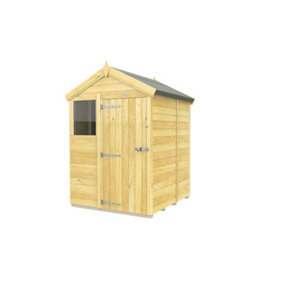 DIY Sheds 5x5 Apex Shed - Single Door With Windows