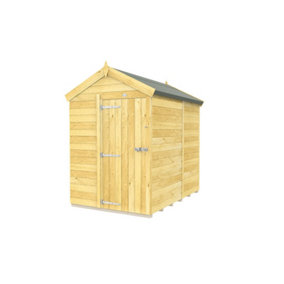 DIY Sheds 5x7 Apex Shed - Single Door Without Windows