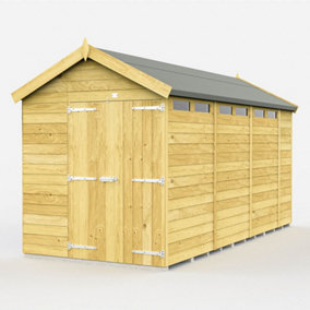 DIY Sheds 6x14 Apex Security Shed - Double Door
