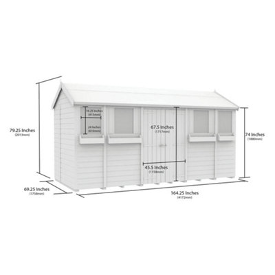 DIY Sheds 6x14 Apex Summer Shed