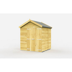 DIY Sheds 6x5 Apex Shed - Double Door Without Windows