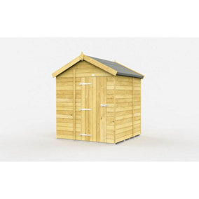 DIY Sheds 6x5 Apex Shed - Single Door Without Windows