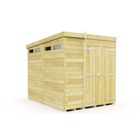 DIY Sheds 6x8 Pent Security Shed - Double Door