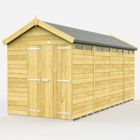 DIY Sheds 7x16 Apex Security Shed - Double Door