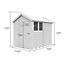 DIY Sheds 7x8 Apex Shed - Single Door With Windows