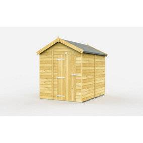DIY Sheds 7x8 Apex Shed - Single Door Without Windows