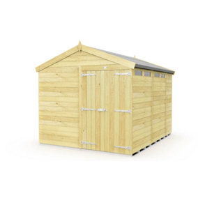 DIY Sheds 8x10 Apex Security Shed - Double Door