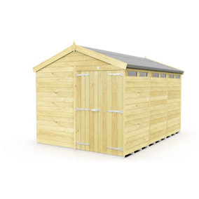 DIY Sheds 8x12 Apex Security Shed - Double Door