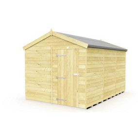 DIY Sheds 8x12 Apex Shed - Single Door Without Windows