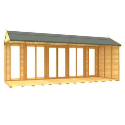 DIY Sheds 8x18 Apex Summer House (Full Height Window)