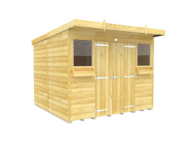 DIY Sheds 8x8 Pent Summer Shed Loglap