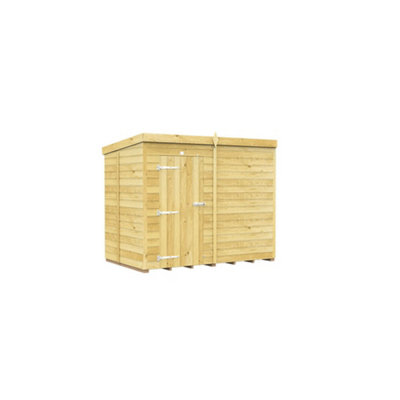 DIY Sheds 9x5 Pent Shed - Single Door Without Windows
