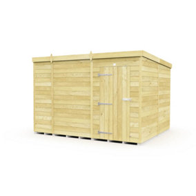DIY Sheds 9x8 Pent Shed - Single Door Without Windows