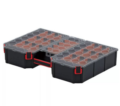 DIY Storage Carry Case Organiser Compartment Parts Screws Tool Box Large - Dividers