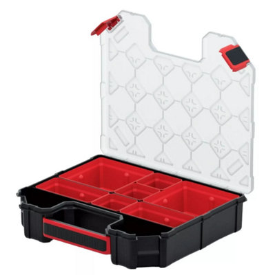 DIY Storage Carry Case Organiser Compartment Parts Screws Tool Box Small - With Boxes