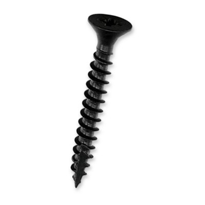DIYUK 4.8 x 120mm Black Plasterboard Screws for Timber Studs, Coarse ...
