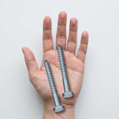 DIYUK M12 Coach Screws 12 x 240mm DIN 571, Hex Head Lag Bolts and ...