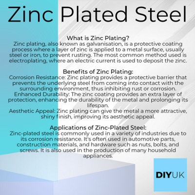 DIYUK M6 Wing Nuts ( Pack of: 10 ) DIN 315 (American) Zinc Plated - 4