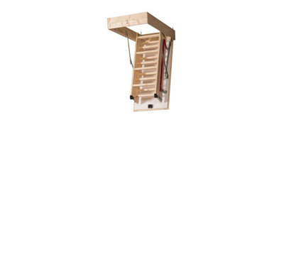 DJM Direct Eco Wooden Timber Folding Loft Ladder Frame Attic Access Hatch 120 x 70cm
