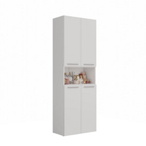 DK 1K Nel Bathroom Cabinet White