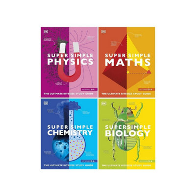 DK Super Simple Study Guide 4 Books Collection Set (Super Simple Maths ...