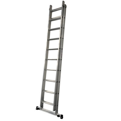 Dmax Double Extension Ladder with Depoloyable Stabiliser Bar - 2x11 Rung