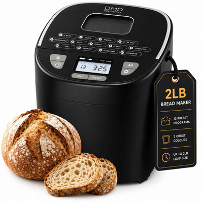 DMD 17-in-1 Break Maker, 2lb Bread Machine with 3 Crust Options, 1Hour ...