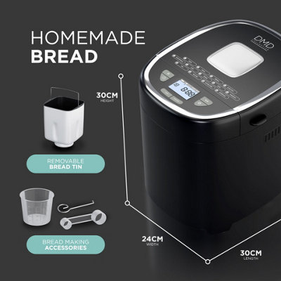 DMD 17-in-1 Break Maker, 2lb Bread Machine with 3 Crust Options, 1Hour ...