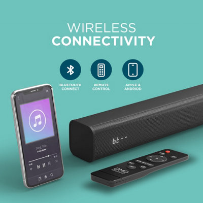 DMD All In One Sound Bar For TV with Remote Bluetooth, Optical, AUX Inputs 30W