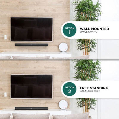 DMD All In One Sound Bar For TV with Remote Bluetooth, Optical, AUX Inputs 30W
