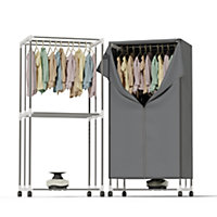DMD Hang'n'Dry Electric Clothes Dryer Wardrobe Collapsible Airer With Cover DMDED1