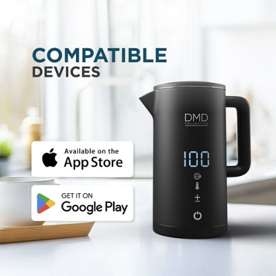 DMD Wi-Fi Touchscreen Smart Kettle, 1.5L Voice Control with Alexa & Google 2200W
