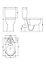 DocM Single Flush Comfort Height Toilet Pan, Cistern & Soft Close Seat - White - Balterley