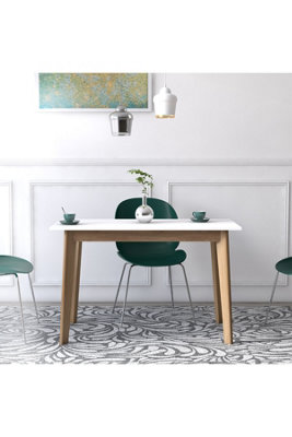 Doco Kitchen Table Small Dining Table, 110 x 60 x 75 cm Computer Desk ...