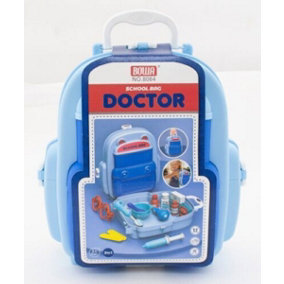 Doctor Nurse Medical Backpack Carry Case Accessories Play Fun Toy Xmas Gift New