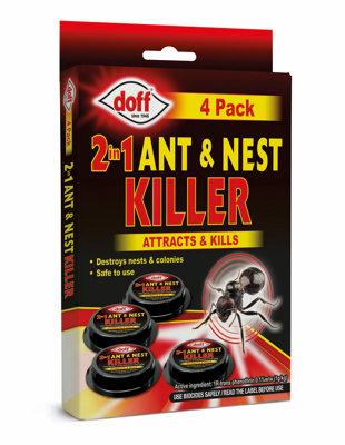 Doff 2 in 1 Ant & Nest Killer - Bait Station, contains 2 bait stations