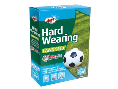 DOFF F-LB-A00-DOF Hard Wearing Lawn Seed 1kg DOFFLBA00DOF