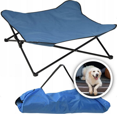 Dog Bed Elevated Pet Care Portable Raised Indoor Outdoor Cot Foldable Camping Animal Bedding Blue Price Comparisons | Compare The Build
