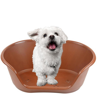 Dog Bed Heavy Duty Plastic Waterproof Pet Cat Puppy Brown Medium Price Comparisons | Compare The Build
