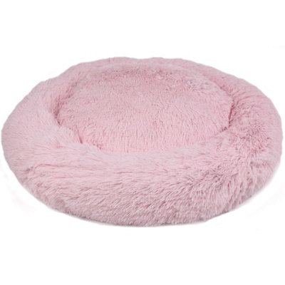 Pink fluffy cat beds 2025
