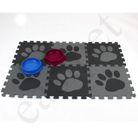 Dog Cat Puppy Kitten Pet Feeding Bowl Mat Food Water Non Slip Easy Clean Easipet
