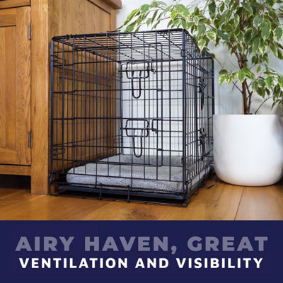 Dog Crate with Removable Tray and Bed - Small - 5