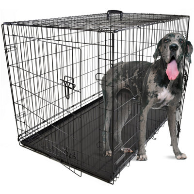 Dog Crate with Removable Tray XXL DIY at B Q