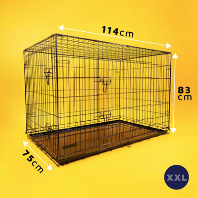 Dog Crate with Removable Tray XXL