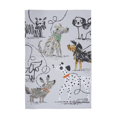Dog Days Animal Print 100% Cotton Tea Towel