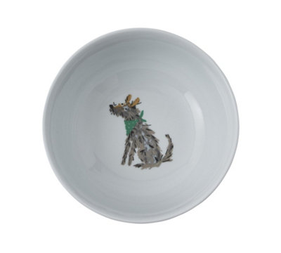 Dog Days Animal Print Porcelain Bowl